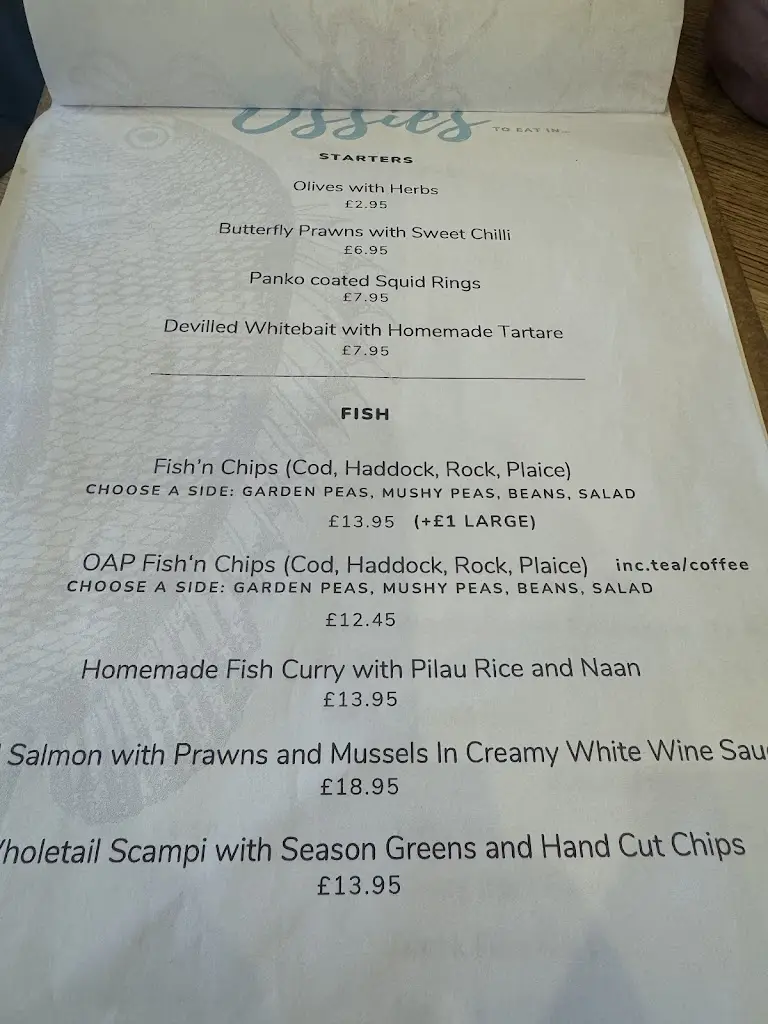 Menu_Ossies Best Fish and Chips_Tankerton_image_1