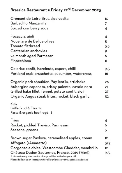 Menu_Brassica Restaurant_Beaminster_image_1