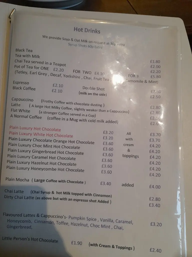 Menu_The Duck & Willow Cafe_Syston_image_2