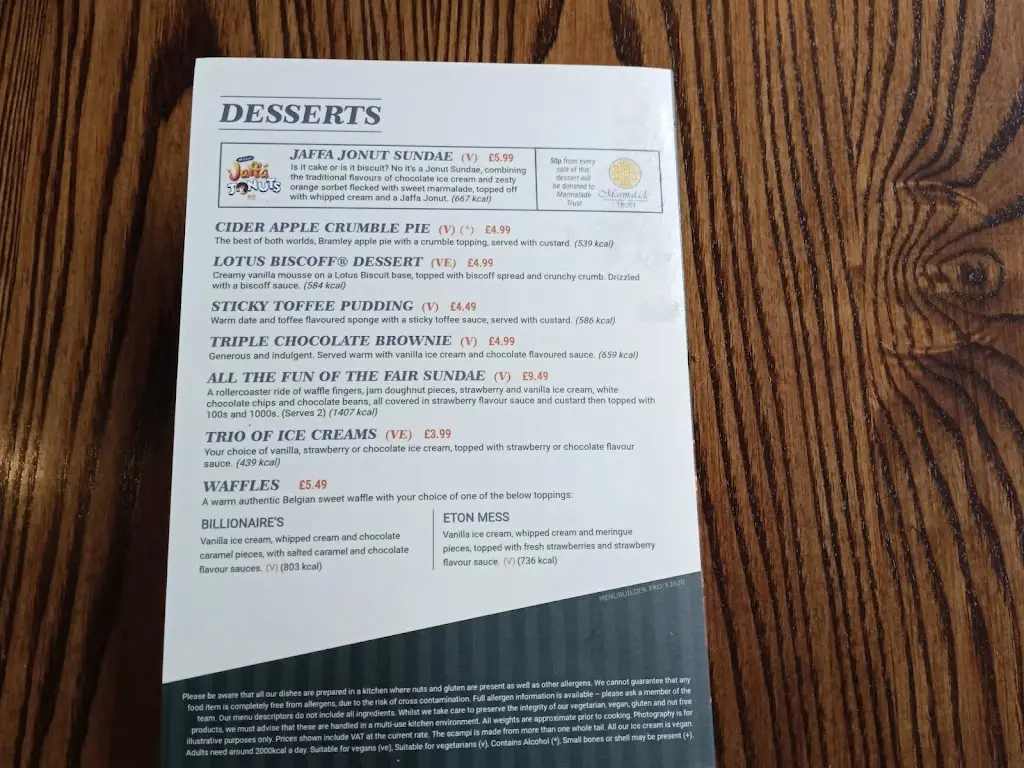 Menu_The Midland Railway Hotel_Syston_image_2