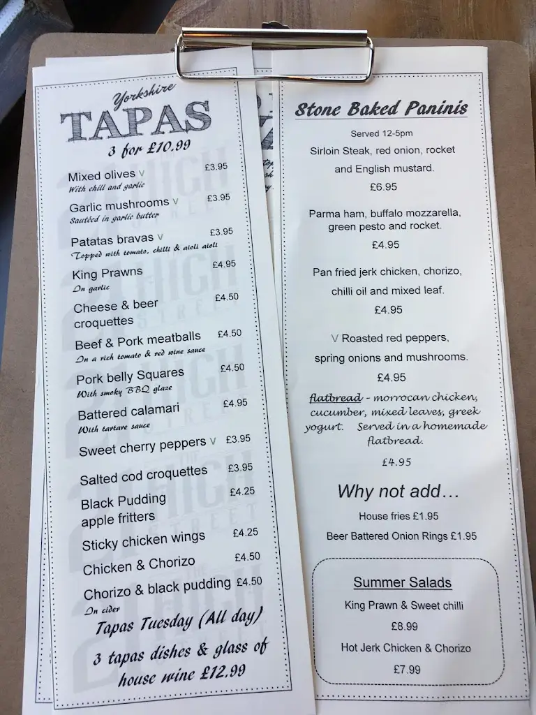 Menu_21 The High Street Tadcaster_Tadcaster_image_4