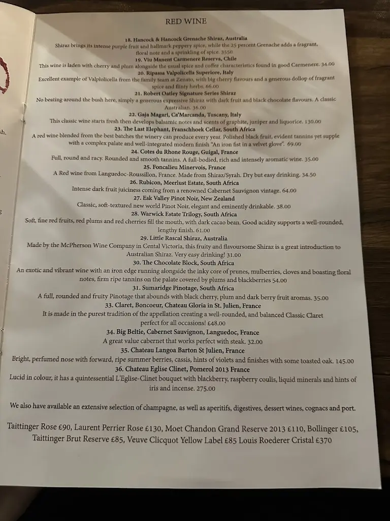 Menu_The Rythre Arms Steakhouse_Tadcaster_immagine_2