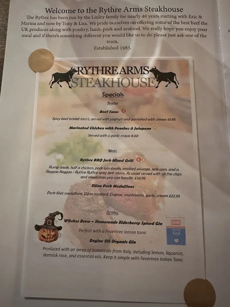 Menu_The Rythre Arms Steakhouse_Tadcaster_immagine_3