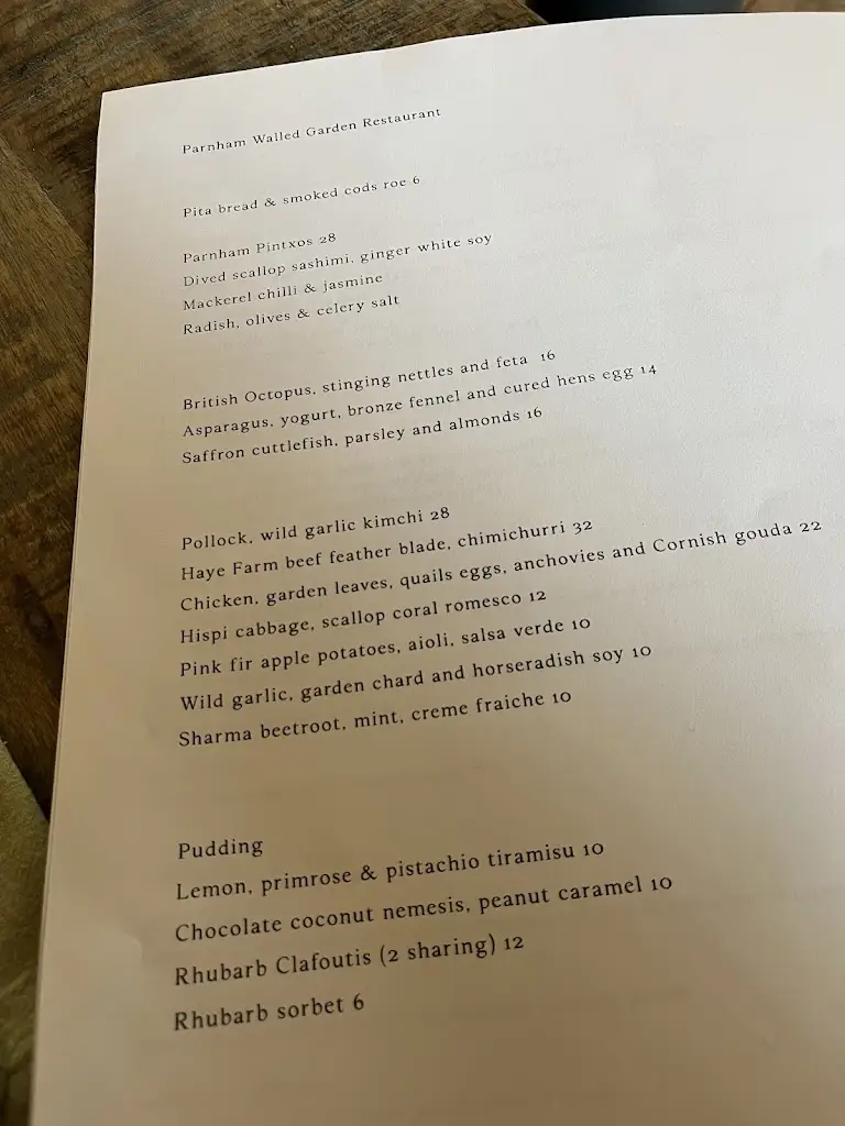 Menu_Parnham Restaurant_Beaminster_image_1