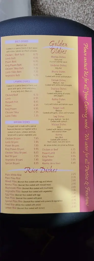 Menu_Spice cottage Tadcaster_Tadcaster_immagine_1