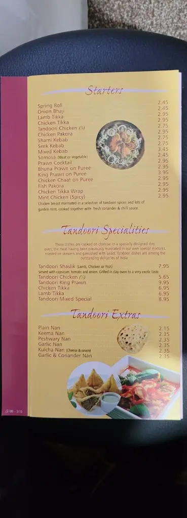 Menu_Spice cottage Tadcaster_Tadcaster_immagine_3