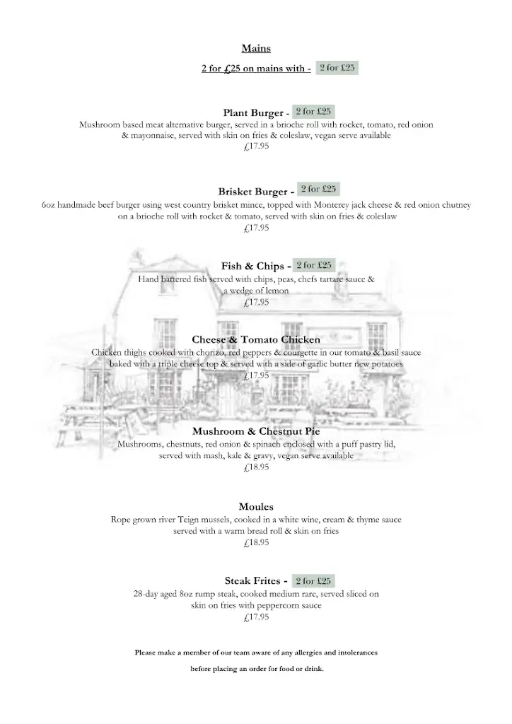 Menü_London Inn_Teignmouth_Bild_2
