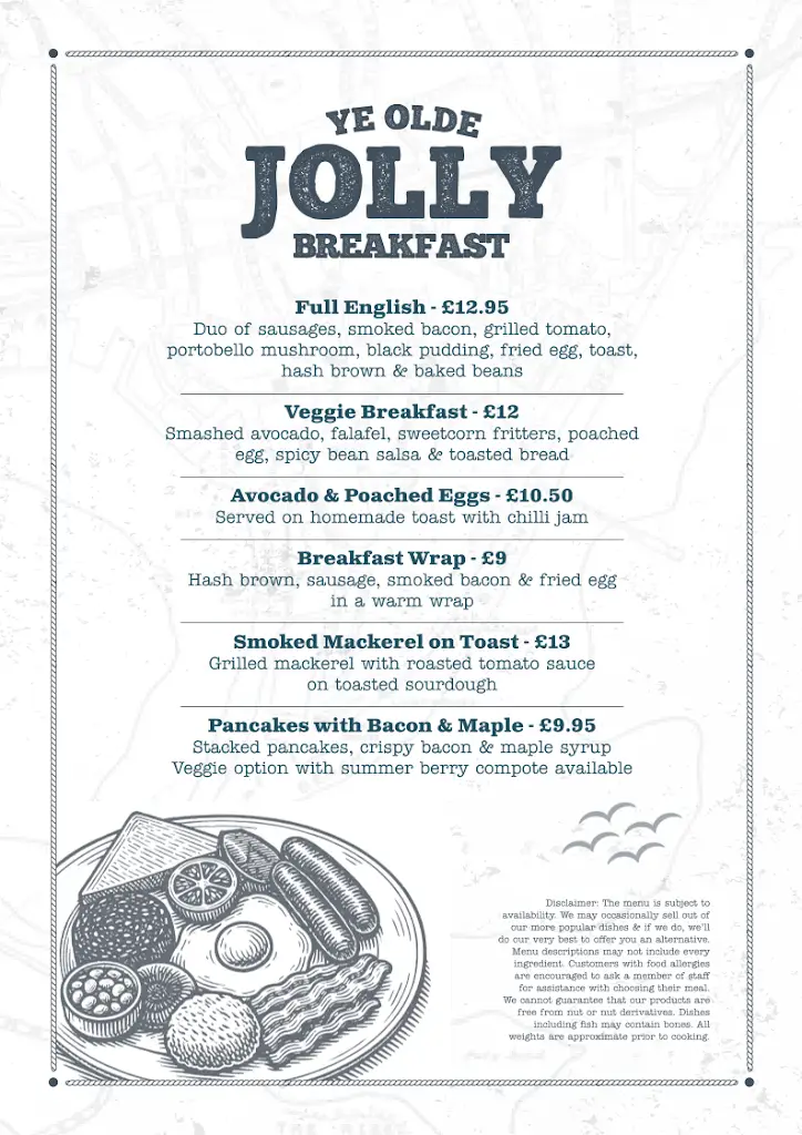 Menu_Ye Olde Jolly Sailor_Teignmouth_image_3