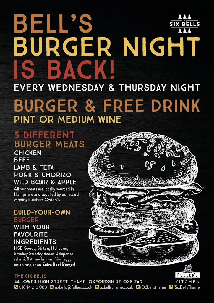 Menu_The Six Bells, Thame_Thame_image_4