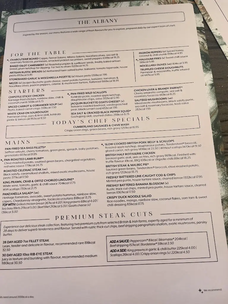 Menu_Albany Thames Ditton_Thames Ditton_image_1