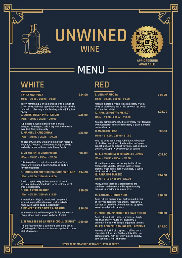 Menu_Unwined Bar & Bistro_Tenbury Wells_image_1