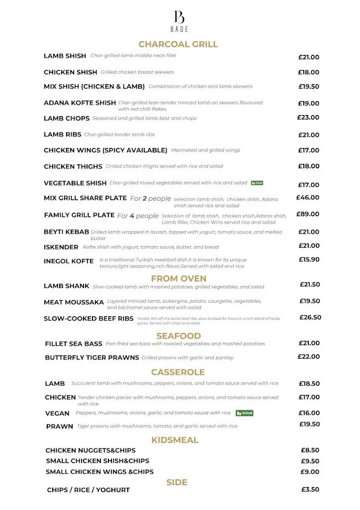 Menu_Bade Teddington_Teddington_immagine_2