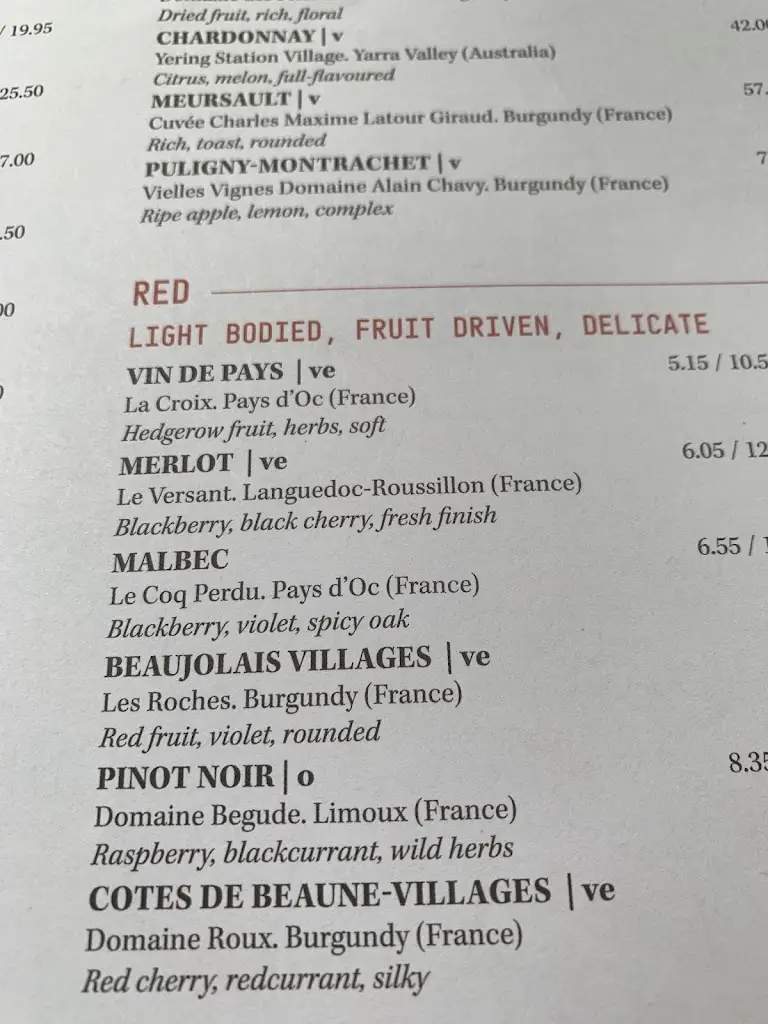 Menu_The King's Head_Teddington_image_2