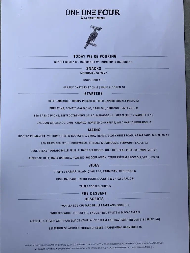 Menu_Cento Uno Teddington_Teddington_image_2