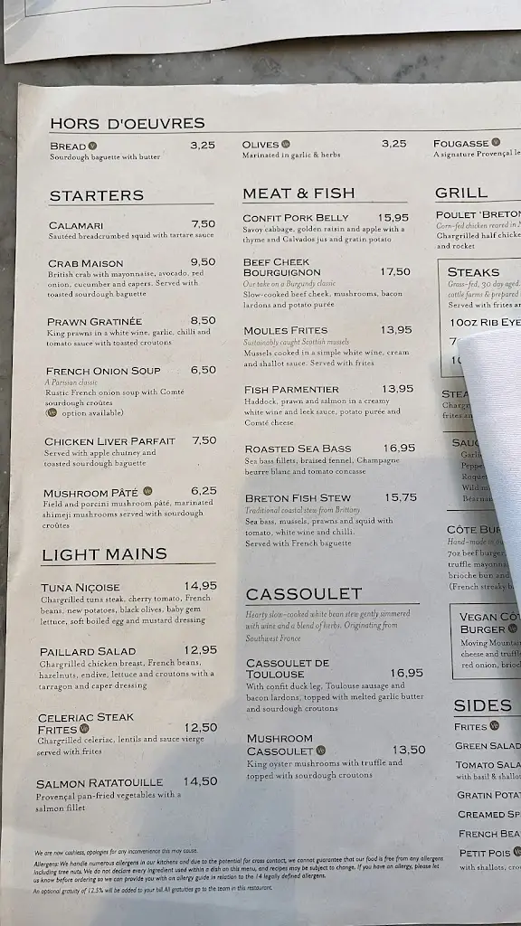 Menu_Côte Teddington_Teddington_image_1