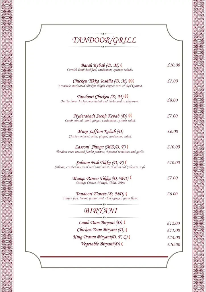 Menu_Red Koyla - Indian Restaurant Teddington_Teddington_image_1