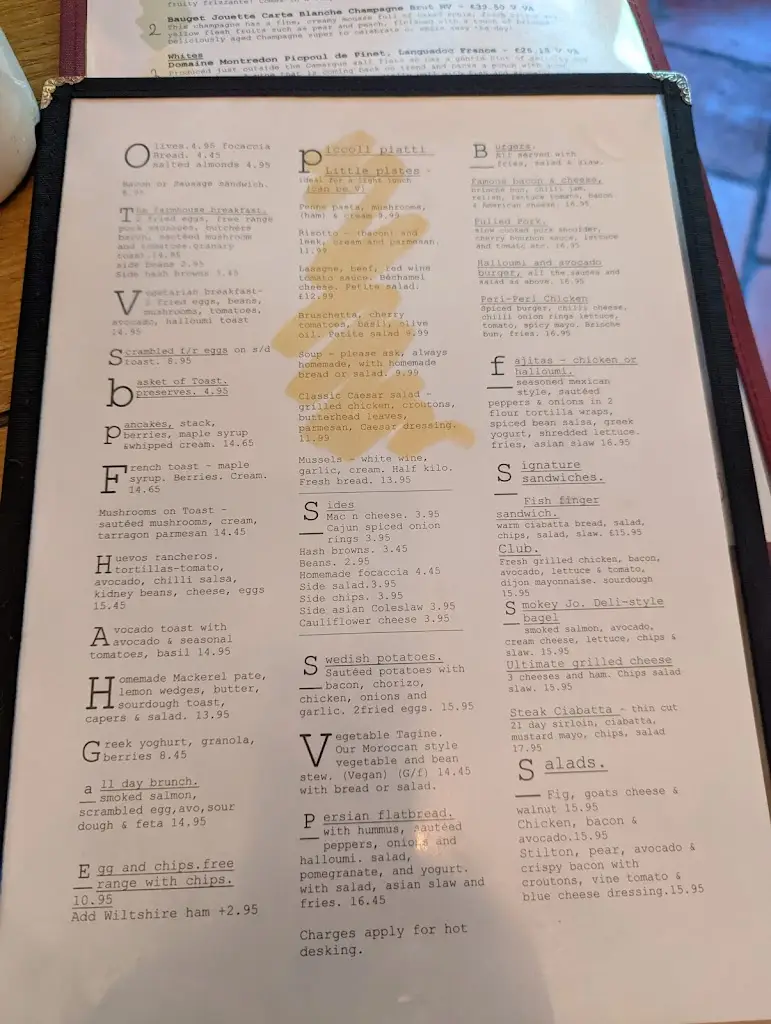 Menu_The Blue Zucchini_Tetbury_image_3