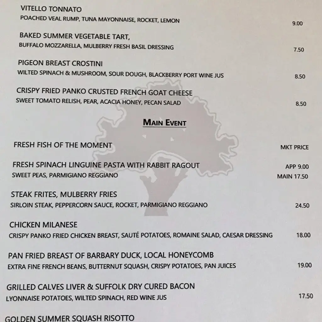 Menu_The Mulberry_Thetford_image_2