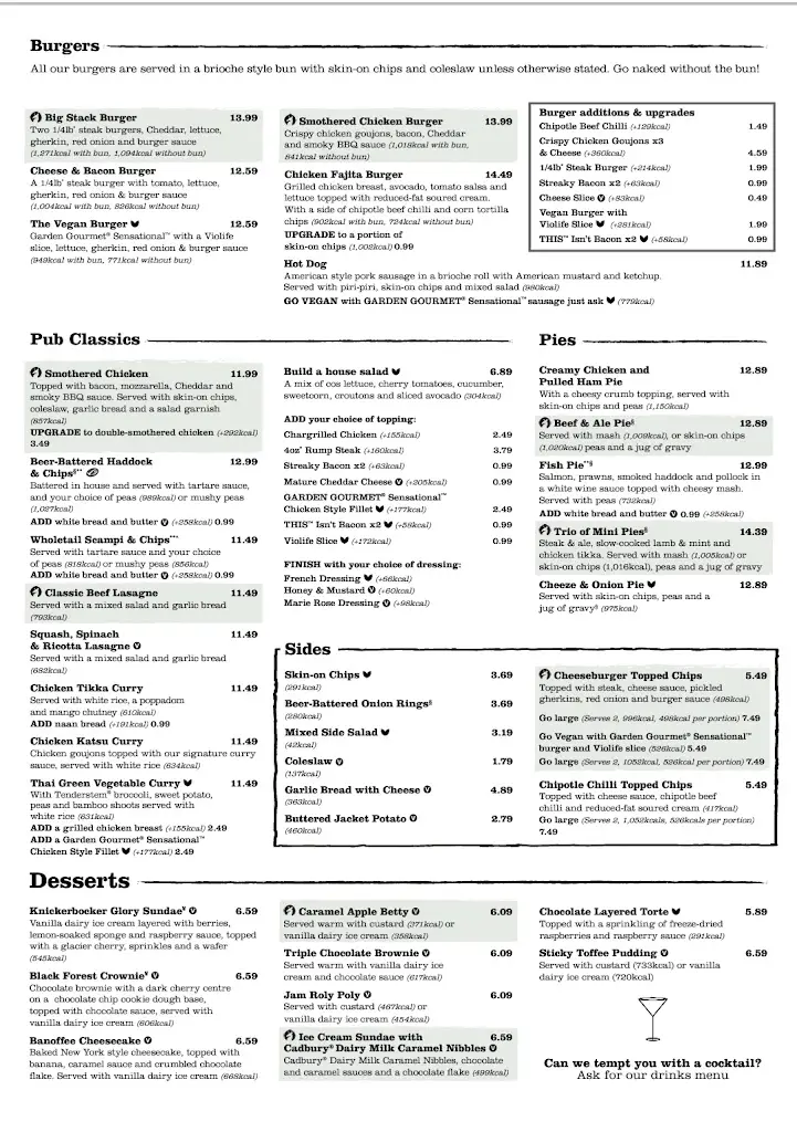 Menu_The Warrener_Thetford_immagine_3