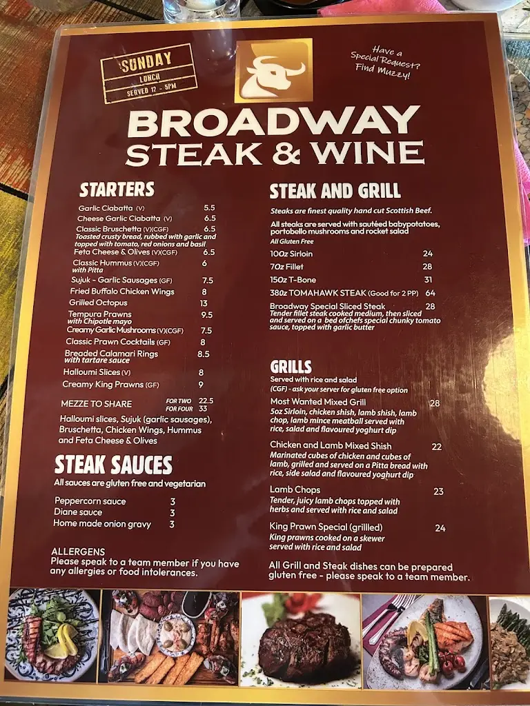 Menu_Broadway Steak & Wine_Bebington_image_1