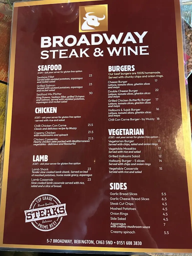Menu_Broadway Steak & Wine_Bebington_image_2