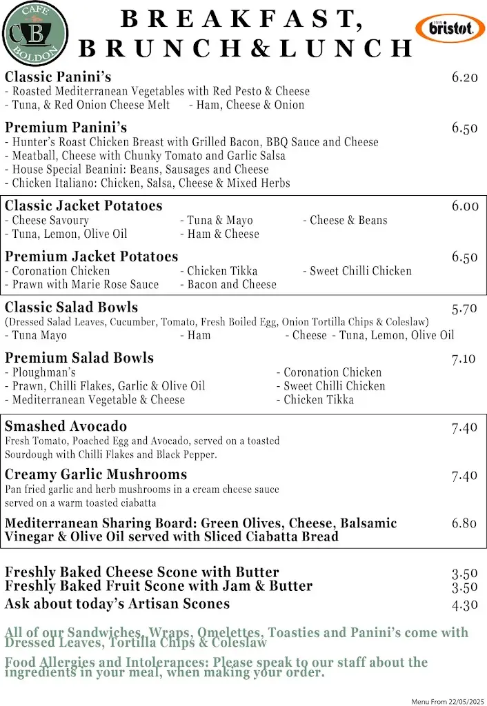 Menu_Cafe Boldon @ The Quadrus Centre_The Boldons_image_2