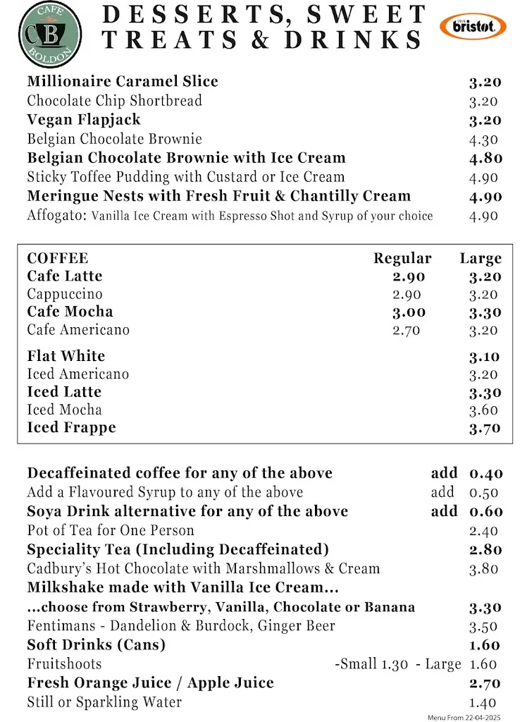 Menu_Cafe Boldon @ The Quadrus Centre_The Boldons_image_3