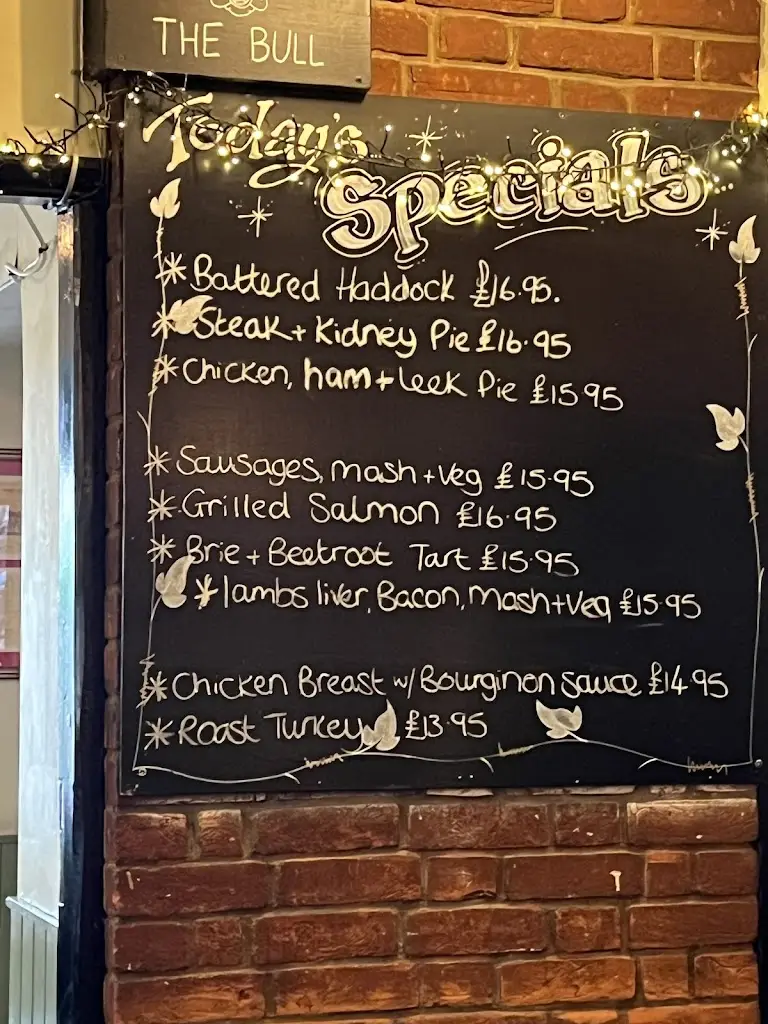 Menu_The Bull_Theydon Bois_image_1