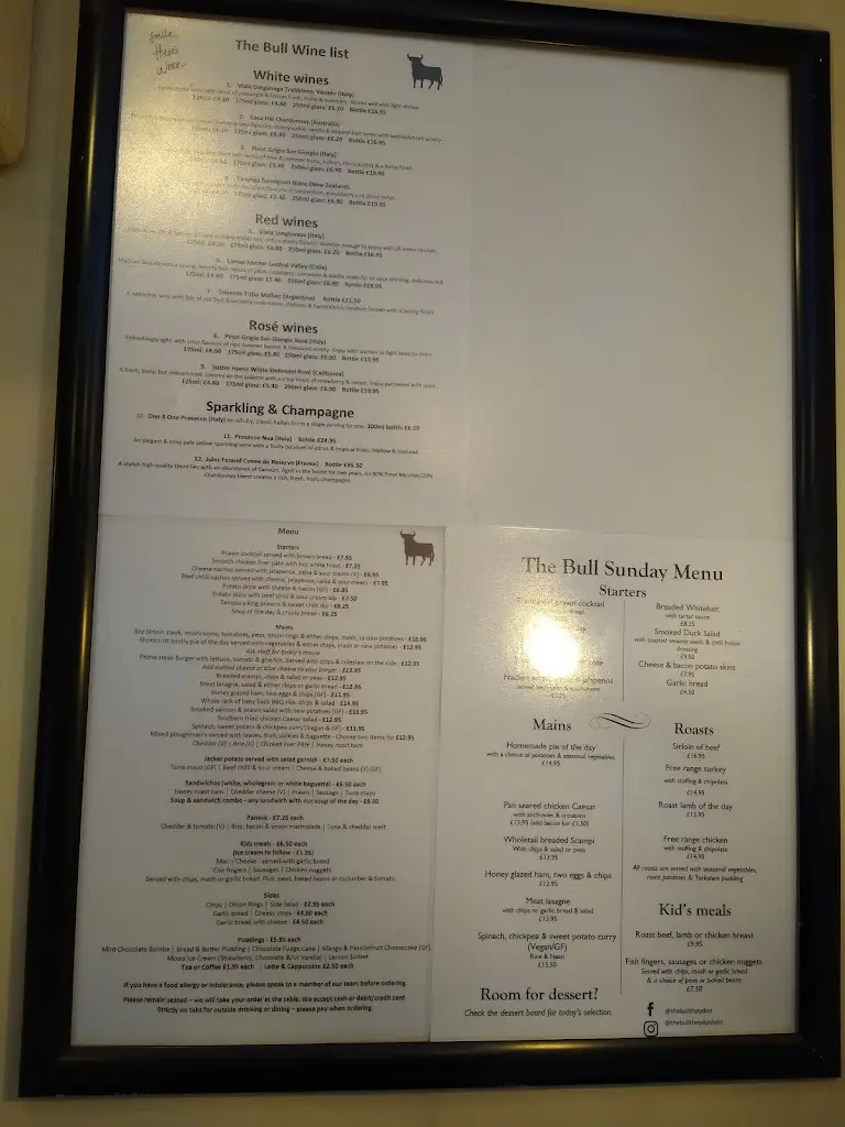 Menu_The Bull_Theydon Bois_image_4