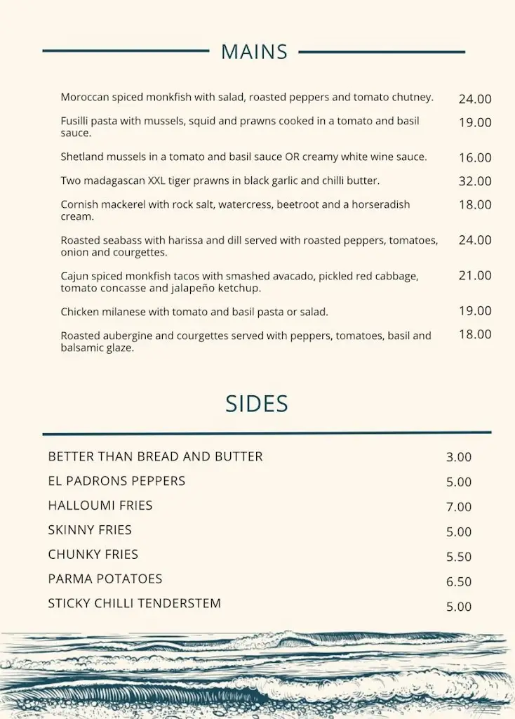 Menu_Lot 14 At Theydon_Theydon Bois_imagen_2