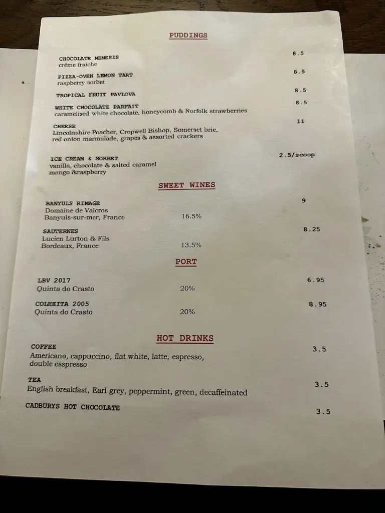 Menu_The Rose and Crown Thorney_Thorney_image_2