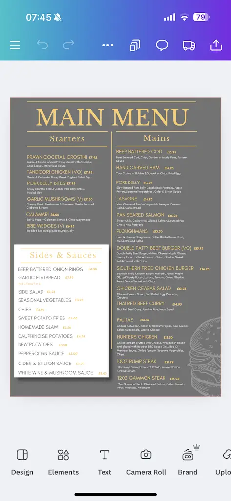 Menu_Royal George Thornbury_Thornbury_image_4