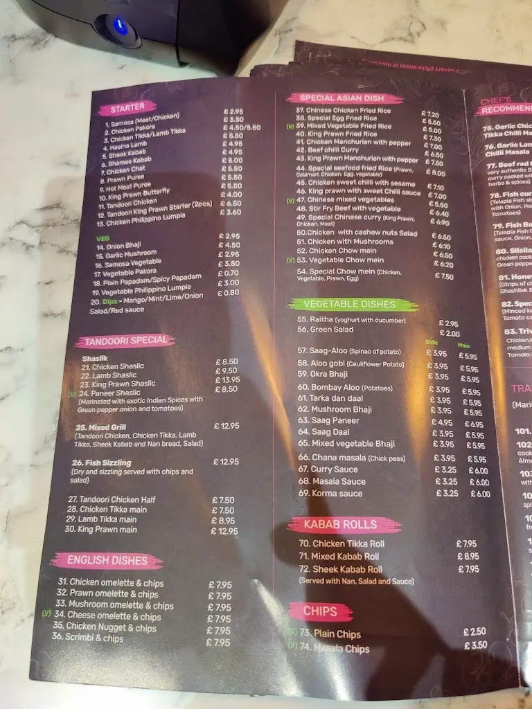 Menu_The Garden Of Spice_Tibshelf_image_3