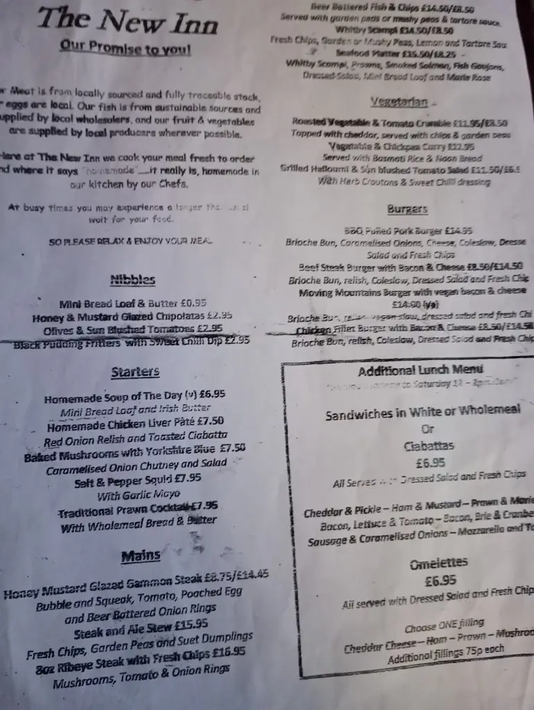 Menu_The New Inn_Thornton Dale_imagen_3