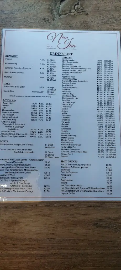 Menu_The New Inn_Thornton Dale_imagen_4