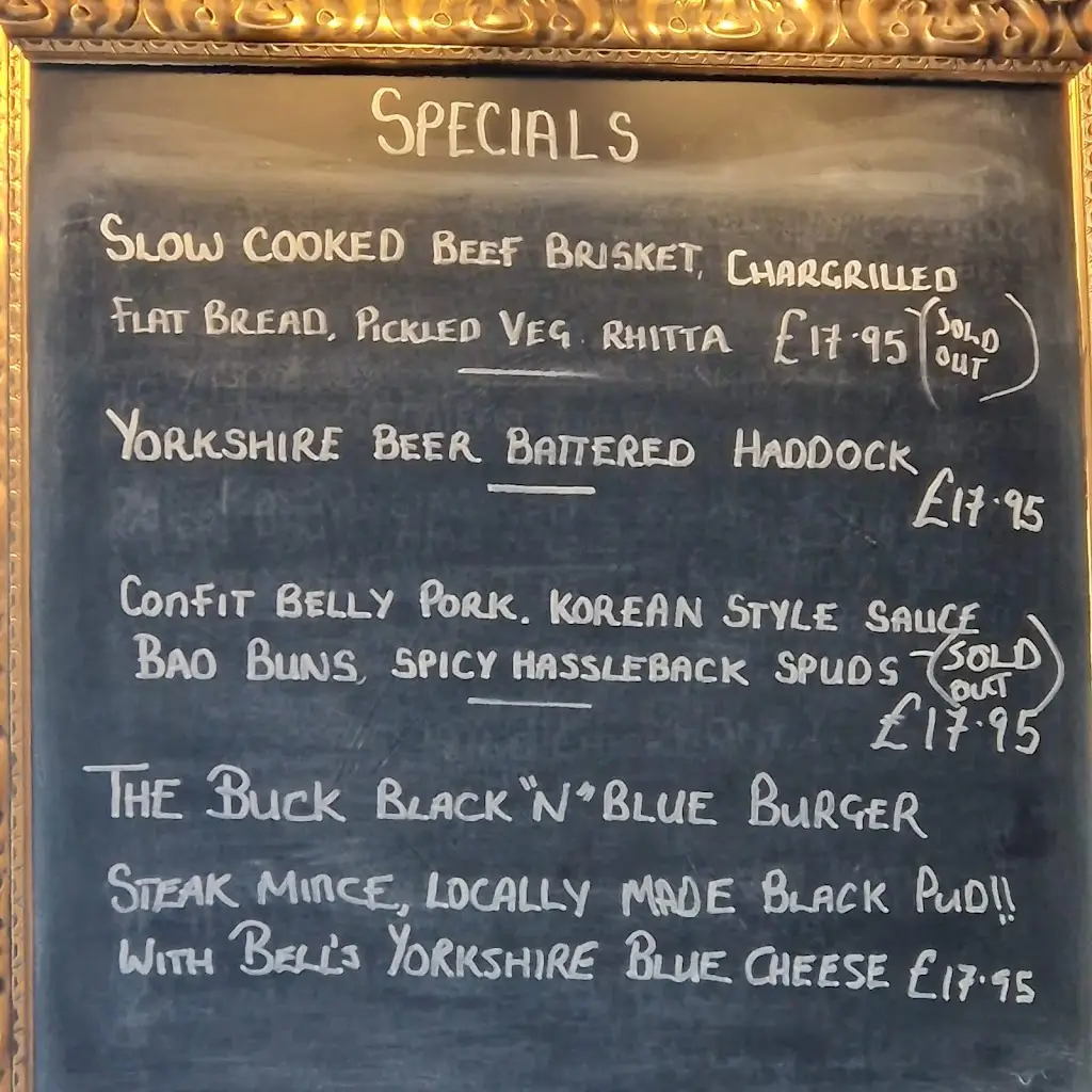 Menu_The Buck_Thornton Dale_immagine_2