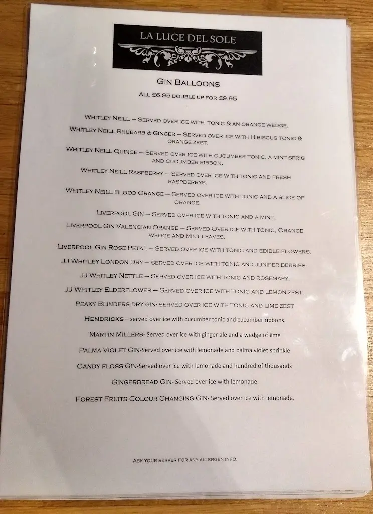 Menu_La Luce Del Sole_Bebington_immagine_3