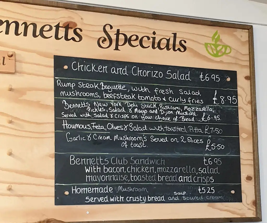 Menu_Bennett’s_Thrapston_image_4