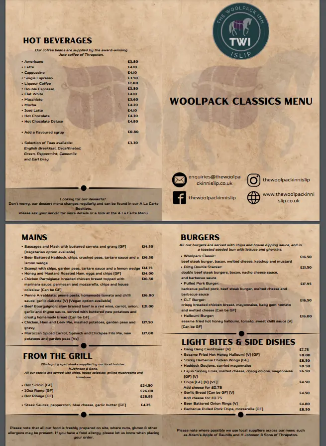 Menu_The Woolpack Inn_Thrapston_image_3
