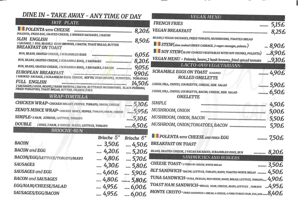 Menu_ZENO CAFE_Thrapston_image_1