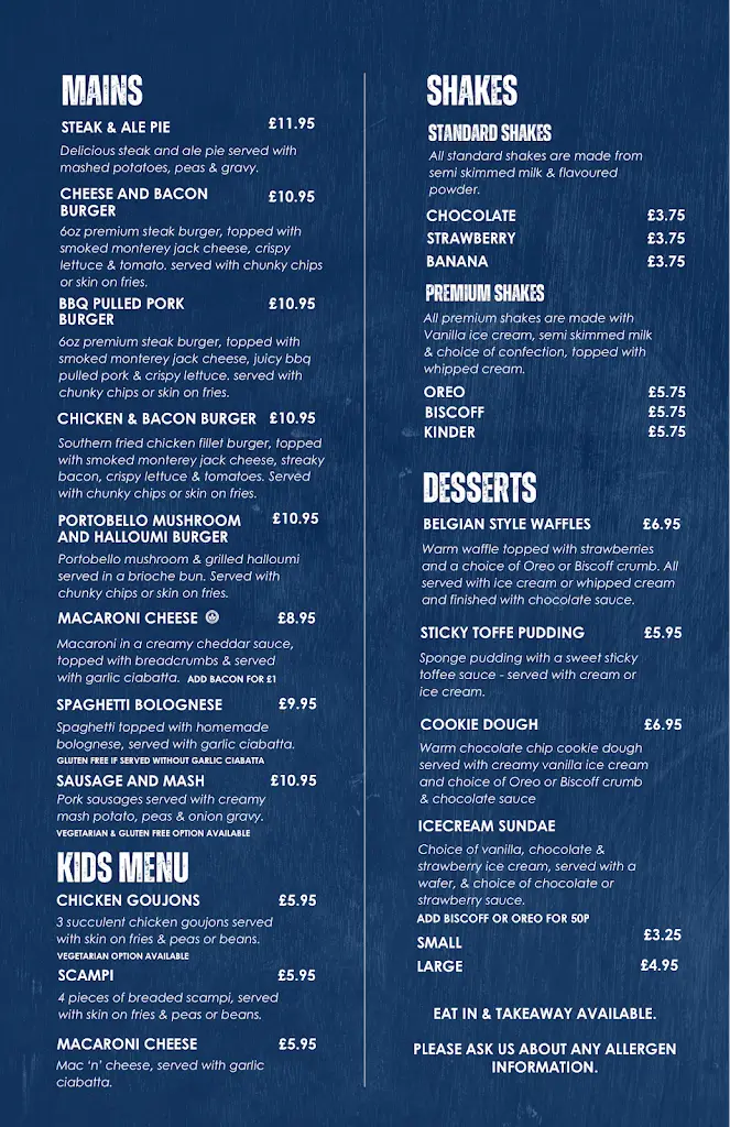 Menu_The Jailhouse Grill_Thrapston_image_1