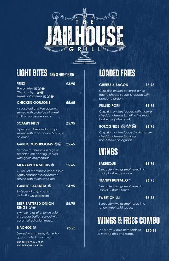 Menu_The Jailhouse Grill_Thrapston_image_2