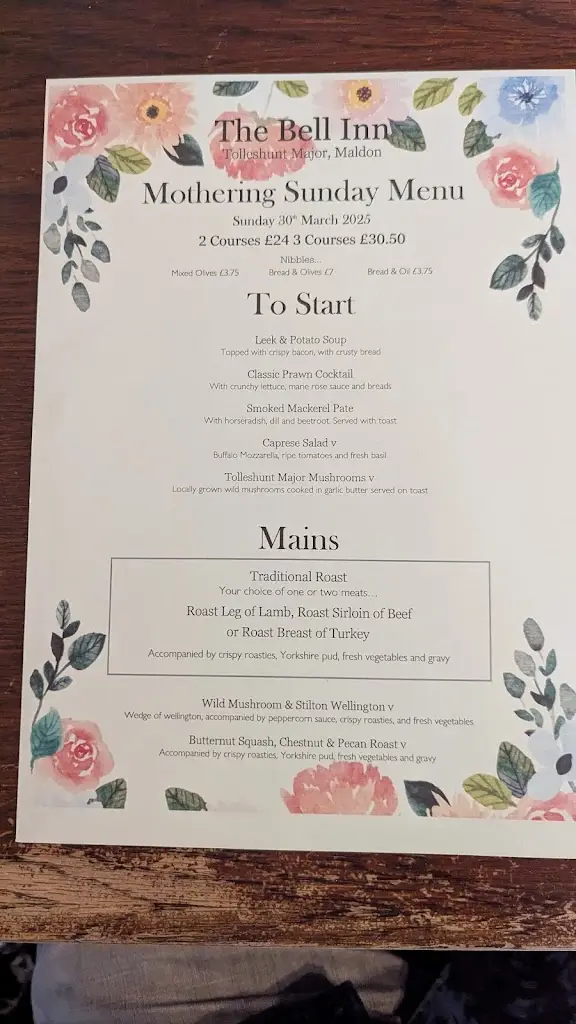 Menu_The Bell Inn_Tolleshunt Knights_image_1