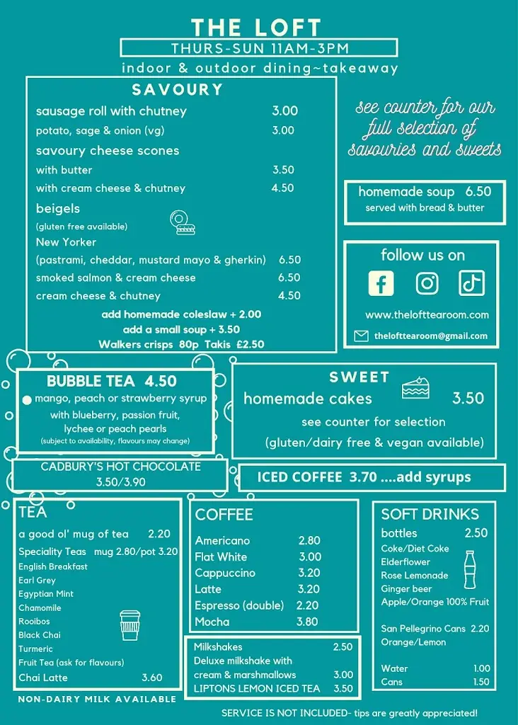 Menu_The Loft - Tea By The Sea_Tollesbury_image_1