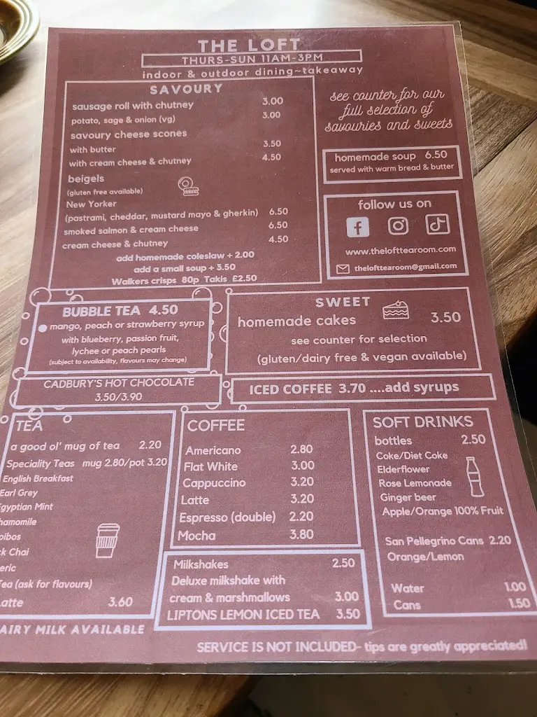 Menu_The Loft - Tea By The Sea_Tollesbury_image_3