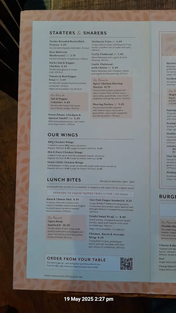 Menu_The Three Stags_Bebington_image_3