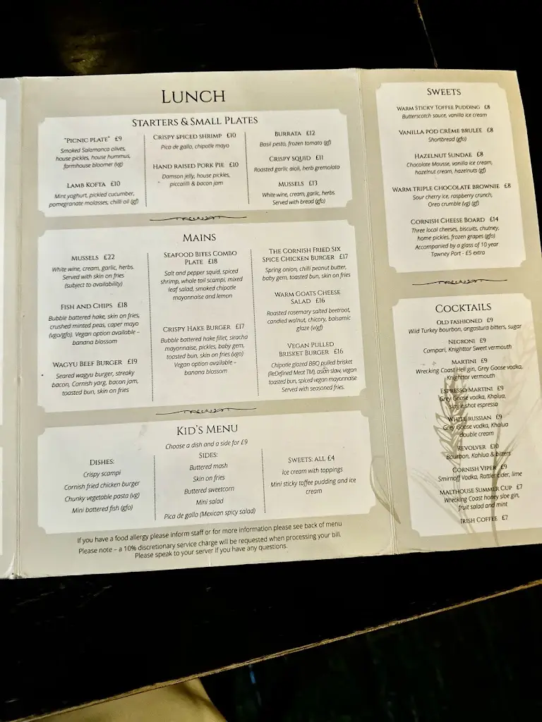 Menu_Ye Olde Malthouse Inn_Tintagel_image_4