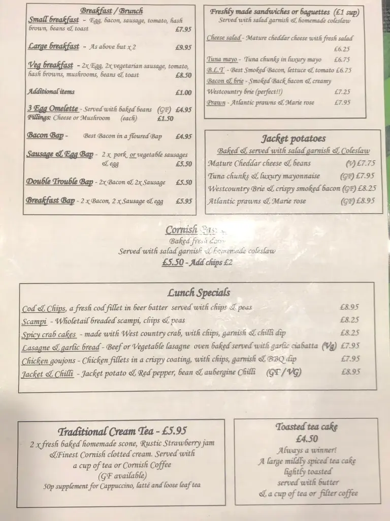 Menu_Crossbow cafe & grill_Tintagel_image_2
