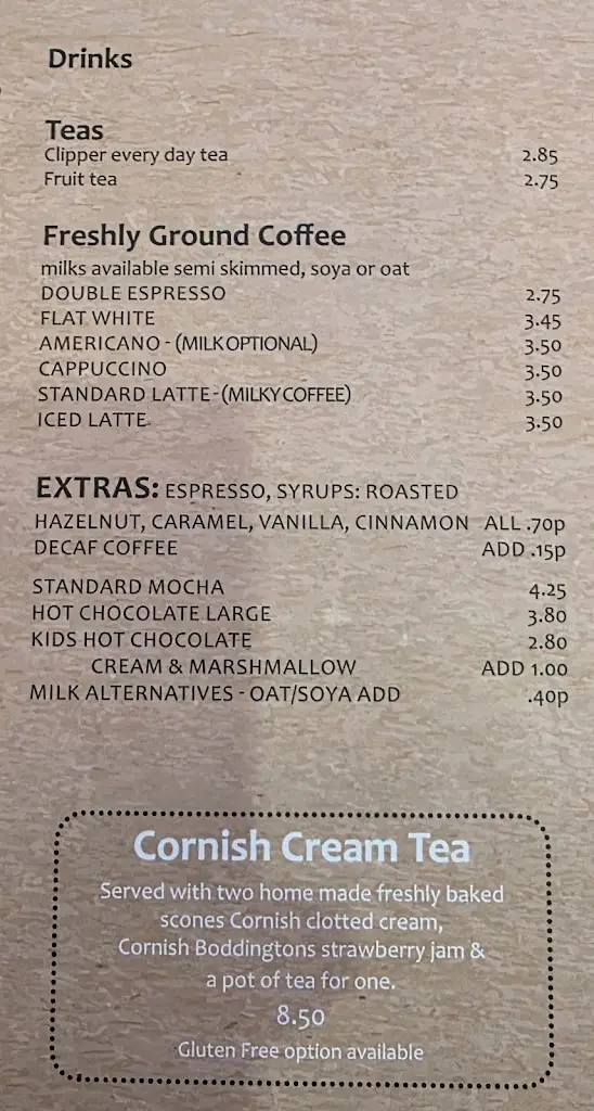 Menu_King Arthur's Cafe_Tintagel_image_2