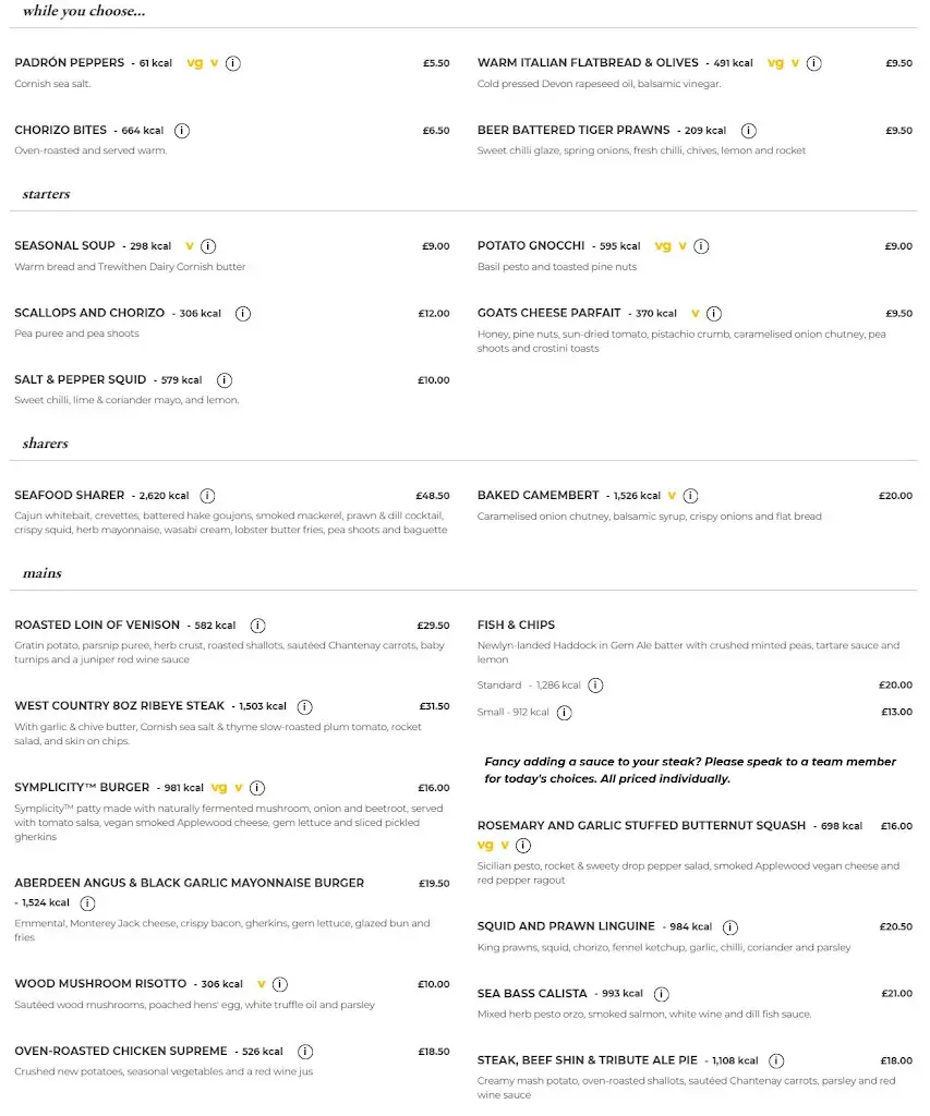 Menu_Port William, Trebarwith Strand_Tintagel_image_1